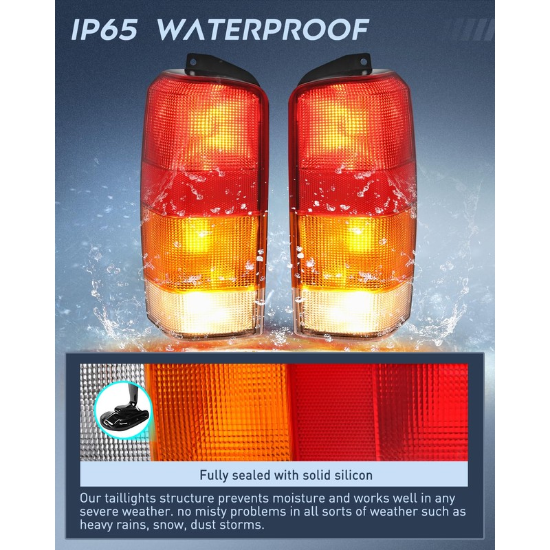 Nilight Taillight Assembly Compatible with 1997 1998 1999 2000 2001