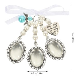 COHEALI de La Foto del Ramo de La Boda: 1 Juego de Marco de Fotos Ovalado con Pasador en El Ojal con Etiqueta de Corazón Decoración de Cinta para La Novia de La Ducha de La Boda