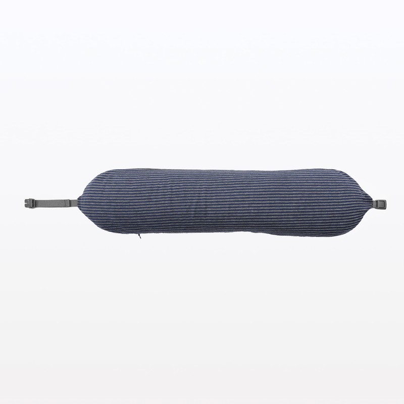MUJI 44430934 Fitted Neck Cushion, Heather Navy x Gray, Approx.