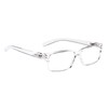 Vintage Reading Glasses Men Women（Transparent，+1.50）