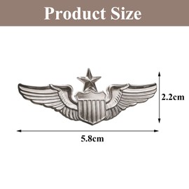 Pilot Pin,Pilot Wings Pin,Sliver Air Force Senior Pilot Wing Badge