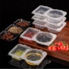 Naisfei Double Compartment Condiment Container,20 Pcs Double Condiment Containers with