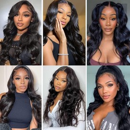 Human Hair Bundles Natural Black Body Wave Bundles 22 24 26 Inch Unprocessed Brazilian Remy Hair Extensions Double Weft 3 Bundles Soft And Healthy Bundles Hair Weave