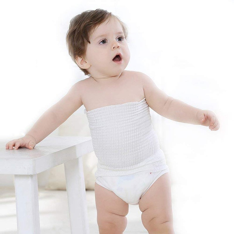 6Pack Baby Organic Cotton Baby Belly Button Band Umbilical Hernias