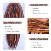 22 Inch Wool Double Ended Dreadlock Extensions,15 Strands DE Ends