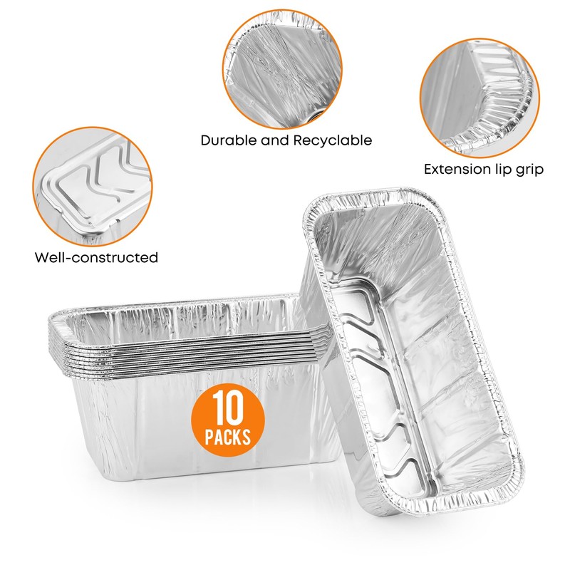 Stanbroil Grease Drip Pan with 10-Pack Disposable Foil Liners, Compatible