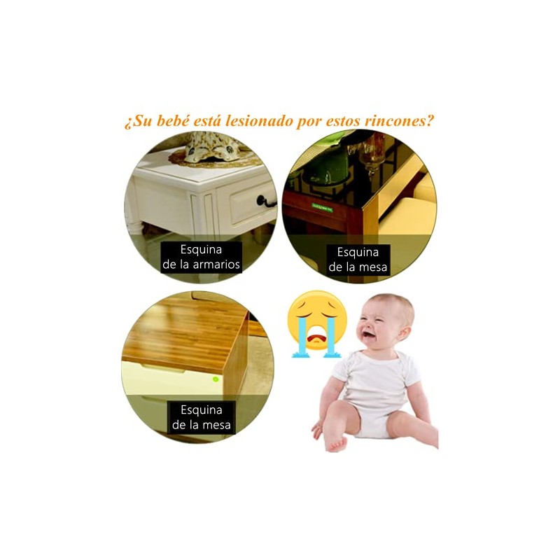 Lumbor37 Protectores Esquinas Protector Anticolisión de Rincón de Mesa Protector