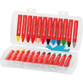 Faber-Castell - Jumbo Wax Crayons, 24 pc (120034), Neon