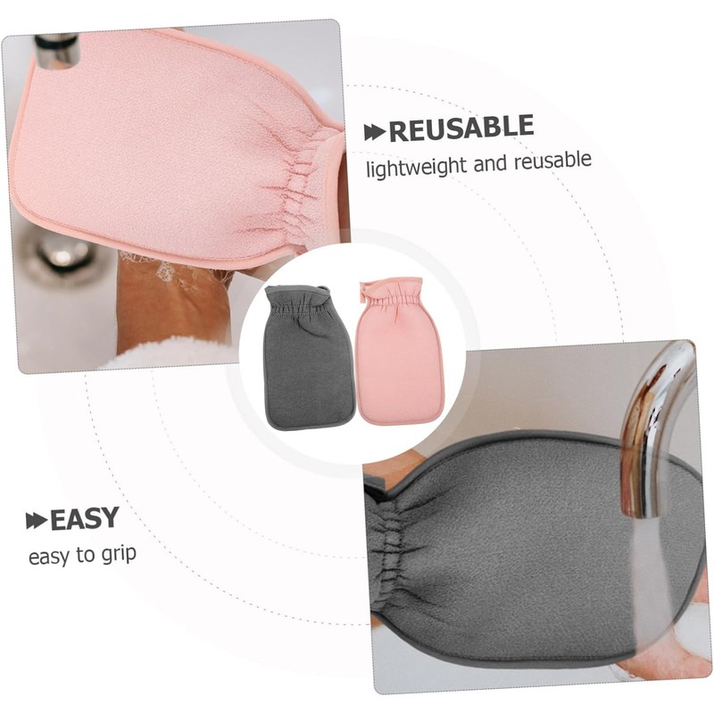Guantes Exfoliantes de Baño Balacoo Doble Cara Pack de 2
