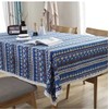 Hemasa Bohemian Style Blue Colour Tablecloth Dinner Picnic Table Cloth(140