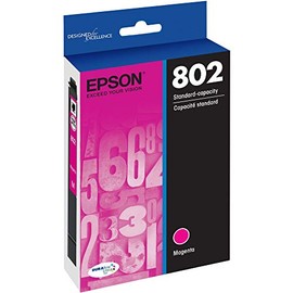EPSON T802 DURABrite Ultra -Ink Standard Capacity Magenta -Cartridge (T802320-S) for select Epson WorkForce Pro Printers