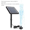 Solar Fountain Pump Multi Nozzles Efficient Small Landscape Floating Fountain