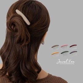 JewelVOX Hair Accessories, Hair Comb, Crescent Moon, Evening Roll, Comb, Hairpin, Stylish, Adult (Ash)