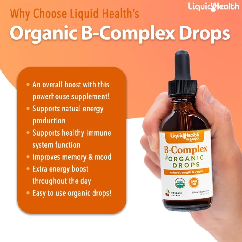 Liquidhealth Vitamina Complejo Orgánico Líquido Pack