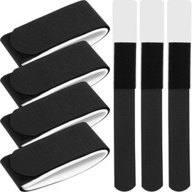 iplusmile 10pcs Ski Bands Ski Stock Bands Ski Bands Ski Band Nylon Velcro Ski Band Carrying (Black)