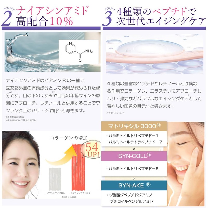 PURECERA REPAIR EYE CREAM "Retinol x Niacinamide" High Performance Eye