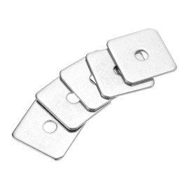 sourcing map 15pcs M6x30x2mm Square Plate Bearing Washers 304 Stainless Steel Plate Square Plate Washers Flat Pad Spacer Gasket for Hardware Fastener