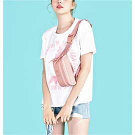 HotStyle 521s Fashion Fanny Pack, Small Waist Bag for Hiking, Cross Body Style Cute for Women, Kids & Girls, Millennial Pink