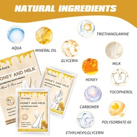 3 Paar Hornhaut Socken,Fußmaske,Feuchtigkeitsspendendes Fussmaske Socken,3 Paar Doppelhandmasken,Tiefe Feuchtigkeitsversorgung,Alte Abgestorbene Hautzellen Entfernen