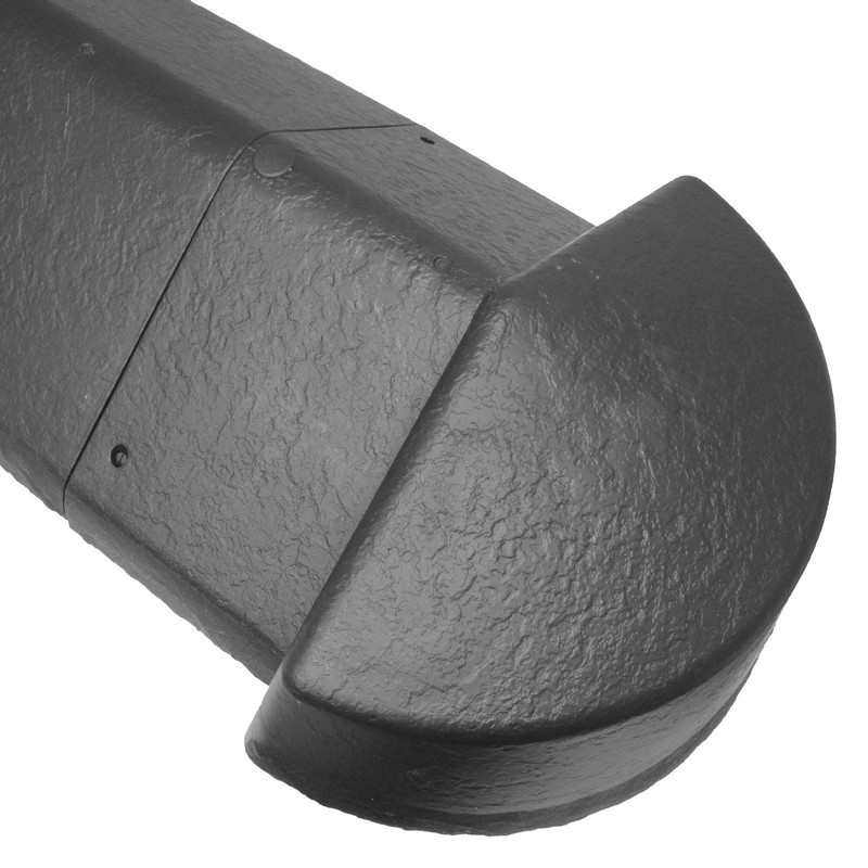 Slate Grey Enviro Tile Ridge Apex Cover Radius End Cap