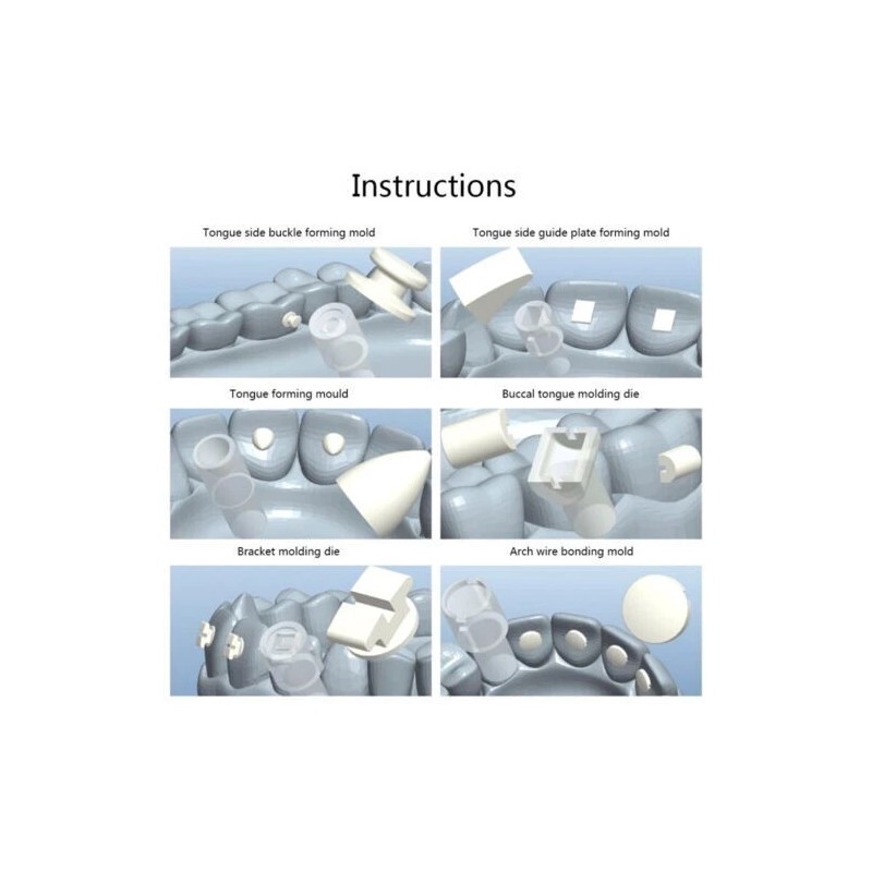 Dental Orthodontic Mould Starter Kit Mini Forming Mold Accessories Injection