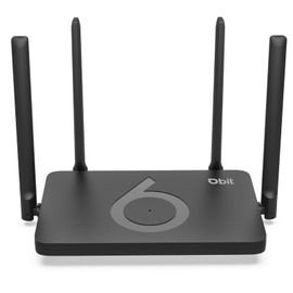 DBIT AX1500 WiFi 6 Router Dual Band Wireless Internet Router, Wireless Speed Up to 1.5 Gbps with 4* Gigabit Ethernet Ports, Beamforming, MU-MIMO, OFDMA, WPA3, IPV6, EasyMesh, Parental Controls