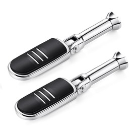 Benlari Passenger Foot Pegs Footpegs with Support Mounting Kit Stainless Steel Streamliner Fit for Harley Davidson Softail 2018-2024 (Chorme)