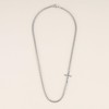GAVU Stainless Steel Silver Cross Necklace for Men and Guys,