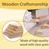 XINXINGDINGSHENG 12 PCS Table Number Stands, Wooden Place Card Holders,
