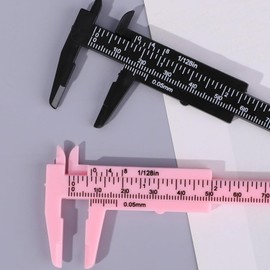 Regla de calibre de tatuaje de portátil para cejas de Regla para cejas Microblading de 80 mm, herramienta de medición de posicionamiento para artistas de cejas
