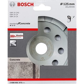 Bosch Professional Diamond Cup Wheel Standard for Concrete (for concrete, 125 x 22.23 x 3 mm, accessories for angle grinders)