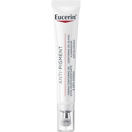 Eucerin Anti-Pigment Crema Contorno de Ojos 15ml | Anti Ojeras con Ácido Hialurónico y Thiamidol | Aplicador Metálico Refrescante