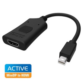 Simplecom DA101 Active MiniDP to HDMI Adapter 4K UHD (Thunderbolt and Eyefinity Compatible)
