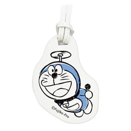 Marimo Craft DRSR-299 Genuine Leather Bag Charm WH Simple I'm Doraemon W 2.2 x H 2.8 inches (55 x 72 mm)