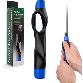 Golf Grip Trainer, Golf Training Aid, Golf Grip Kit, Golf Club Grips, Golf Club Grip, Grip Trainer Golf Club To Help Train Correct Hand Position (Right Hand Blue)
