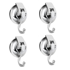 iRomic Heavy Duty Vacuum Suction Cups Hooks (4Pack) Specialized for Kitchen&Bathroom&Restroom Organization