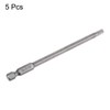 HARFINGTON 5pcs 5/32" Hex Screwdriver Bit SAE 1/4" Hex Shank