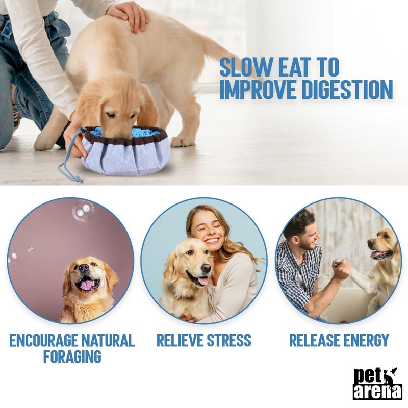 PET ARENA Snuffle Mat for Dogs - Adjustable Interactive Puzzle