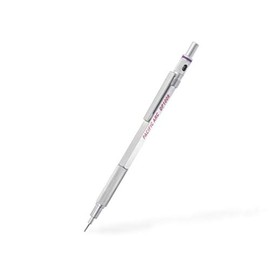 Pacific Arc Chromograph Metal Mechanical Pencil .9 mm Silver Barrel Mechanical Pencil with Built In Adjustable Pencil Grade, Lead Pencil Holder for Drafting, Sketching, and Drawing