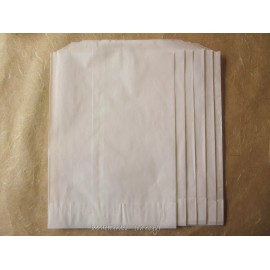Unbranded White Glassine  Paper Favor  Bags - 5.5 x 7.5 inches - set of 100,  FOOD SAFE