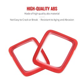 JeCar Grille Inserts ABS Front Grill Cover Exterior Accessories for Jeep Compass MP 2017-2020, Red