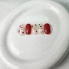 Red Santa and Snowman Nails - Double-Sided Tape / 레드산타와