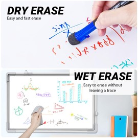 Magnetic Dry Erase Markers Fine Point Tip, 12 Colors White Board Markers Dry Erase Marker with Eraser Cap, Low Odor Whiteboard Markers Thin Marking for Kids Teachers Office School Supplies