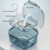 Three Layer Braces Case Denture Retainer Orthodontic Organizer Drainage Layered