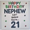 Happy Birthday - Nephew 21st card