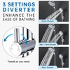 G-Promise All Metal Shower Diverter, Handheld Holder Included, 3-Way Diverter
