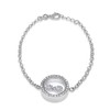 Tuscany Silver Women's Bracelet Rhodium-Plated Sterling Silver White Cubic Zirconia