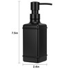 UHEY HOME Glass Soap Dispenser Bathroom, 10.6oz Refillable Liquid Hand