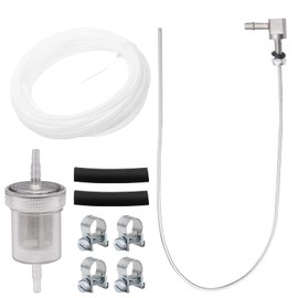 Kraftstoff Standrohr set, 52cm Tankentnehmer mit 1 Ölfilter 1 Kraftstoffleitung 2 Verbindungsrohr 4 Schlauchschelle für Eberspacher Webasto Heizsysteme