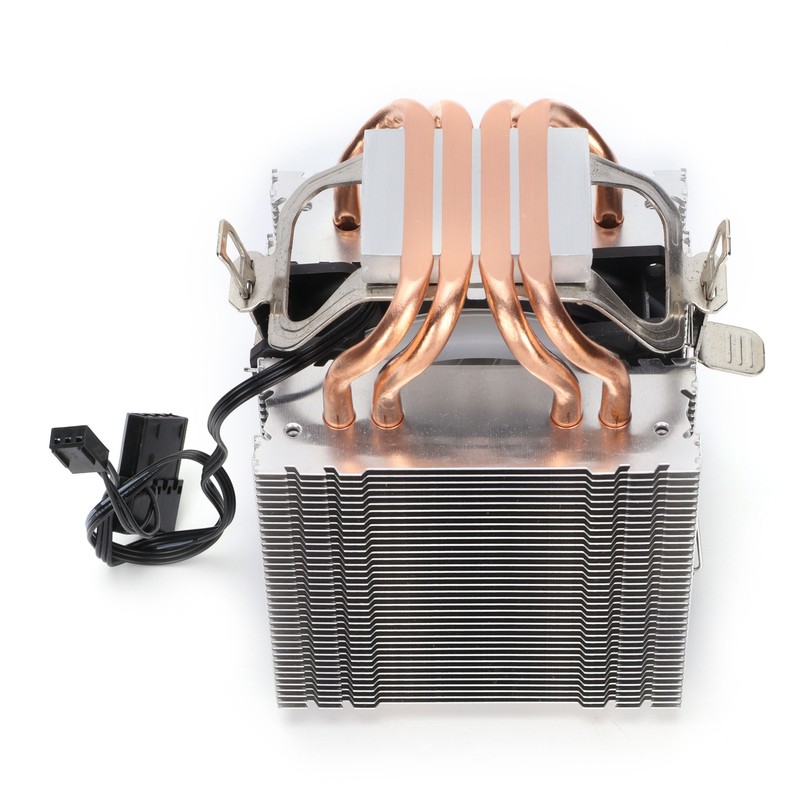CPU Air Cooler Dual Tower 4 Heatpipes LED Light CPU